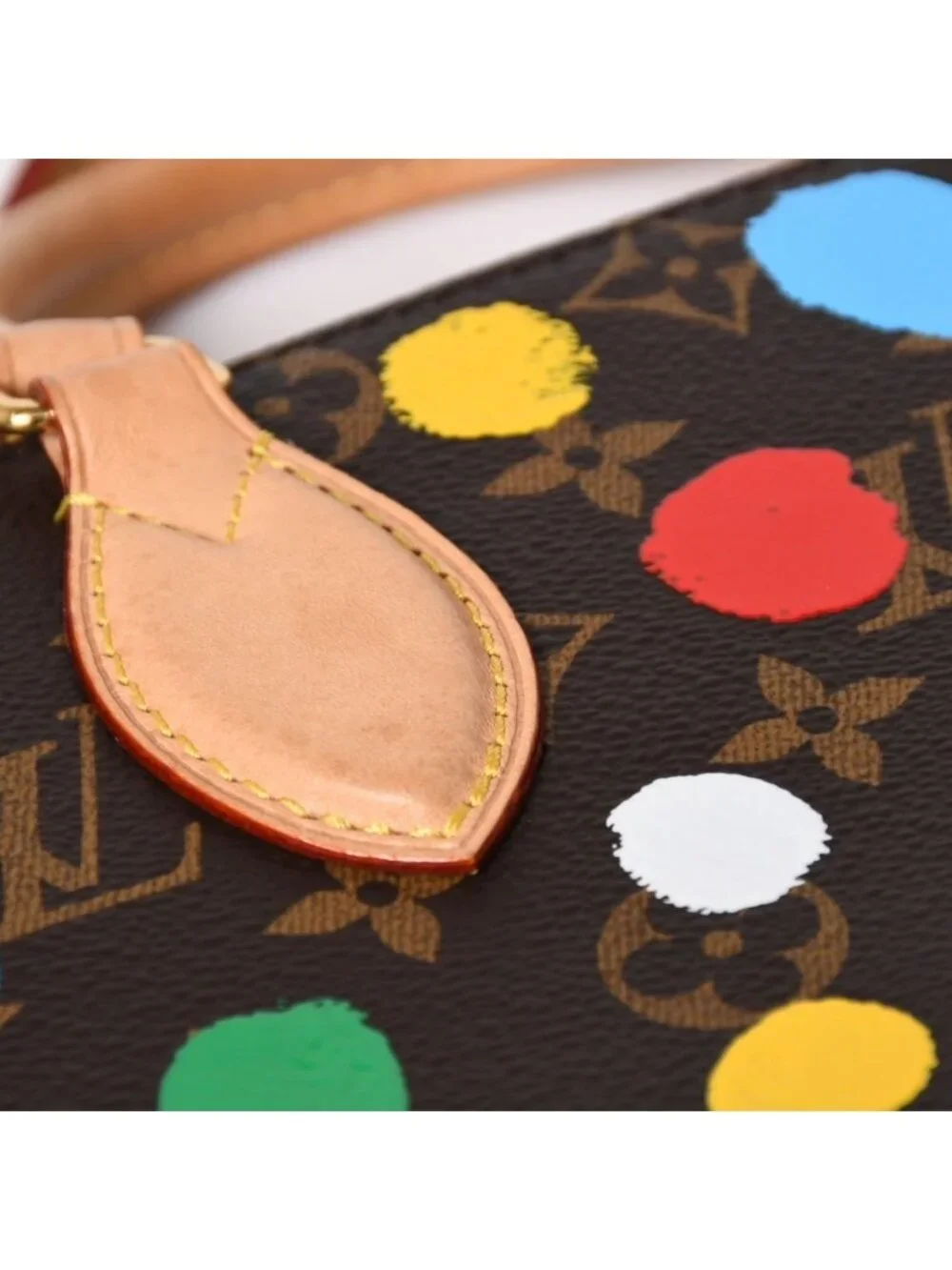 Louis Vuitton 2-Way Shoulder Bag On The Go PM Yayoi Kusama Dot Paint